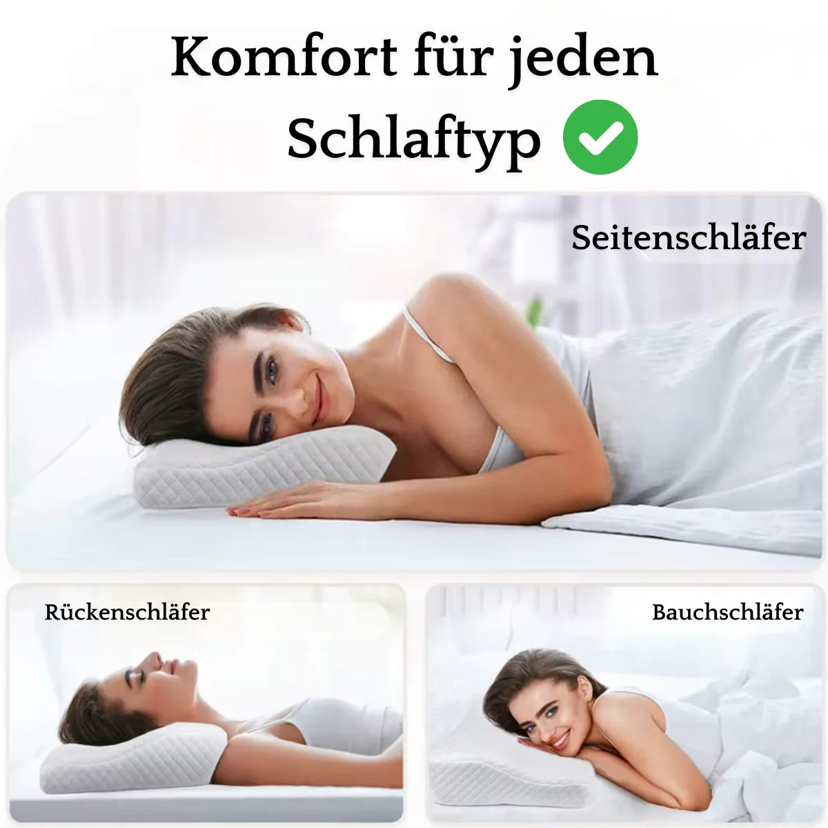 revitalCare orthopädisches Schlafkissen - Gesunder Schlaf für mehr Lebensqualität