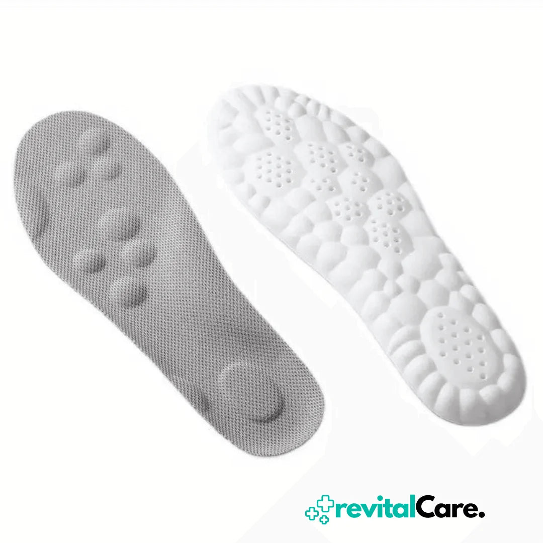 Zwei Paar revitalCare 4D Cloud medizinische Einlegesohlen für ergonomische Fußunterstützung