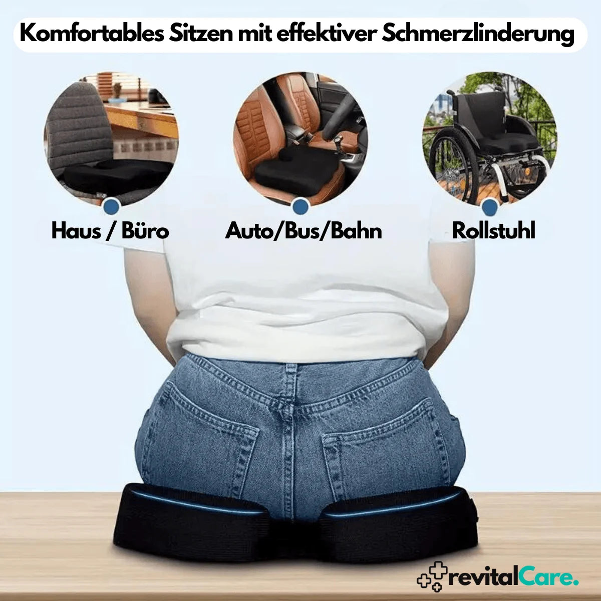revitalCare orthopädisches 4D Sitzkissen