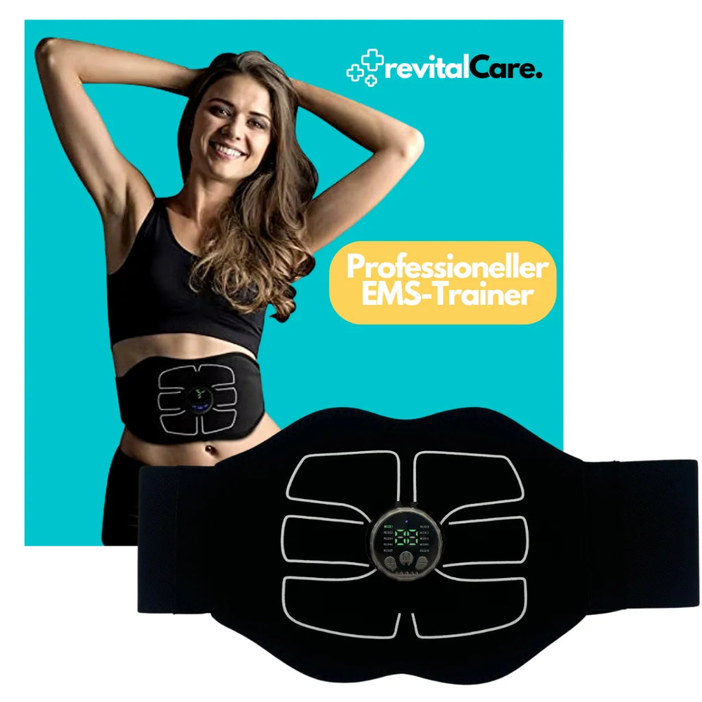 RevitalCare EMS-Bauchtrainer Effektiver Muskelaufbau & Fettverbrennung | Straffer Bauch RevitalCare EMS-Bauchtrainer Effektiver Muskelaufbau & Fettverbrennung | Straffer Bauch